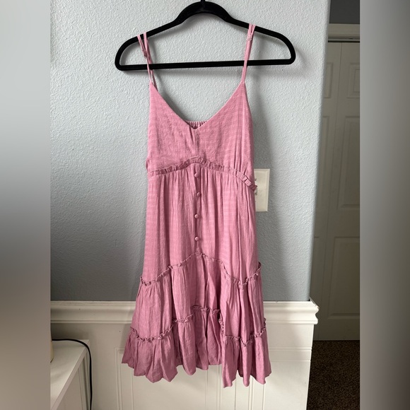 Altar'd State Dresses & Skirts - Altar'd State Pink Tiered Dress